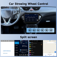 Autoradio Android Podofo 9 pouces 4+64G pour Opel Corsa 2015-2019 (conduite à gauche) Carplay/Android Auto sans fil OEM