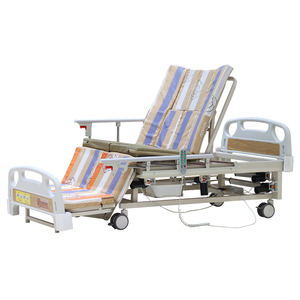 Lit médical pour personnes âgées à prix compétitif, lit électrique manuel pour hôpital, soins à domicile, lit <span class=keywords><strong>de</strong></span> soins infirmiers avec toilette - Product Image 4