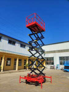 Çatallar iskele sürüş hava iş katlanır mobil makaslı Lift platformu - Product Image 4