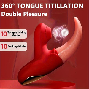 2-in-1 leccata succhiare vibratori G massaggiatore Spot e lingua clitoride stimolatore sesso <span class=keywords><strong>donna</strong></span> orgasmo giocattoli - Product Image 5