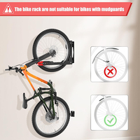 Support mural vertical pliable et réglable pour vélo, fabrication chinoise, gain de place, support mural robuste pour vélo