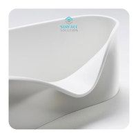 Plaque de surface solide 100 % pure blanche thermoformée pour comptoir de réception