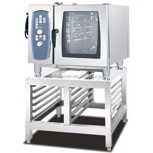 Máquina eléctrica para hornear, 10 bandejas, aire caliente, vapor, convección, horno para hornear pan/Equipo para hornear, horno automático para galletas de panadería