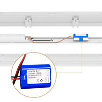 Luminaire linéaire LED étanche 2FT pour entrepôt, résistant aux vapeurs, à montage en surface, type Batten, idéal pour tunnels et situations d'urgence