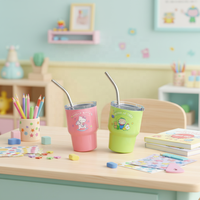 Taza Térmica Hello Kitty de 3oz, Acero Inoxidable de Grado Alimenticio, Termo para Niños, para Camping
