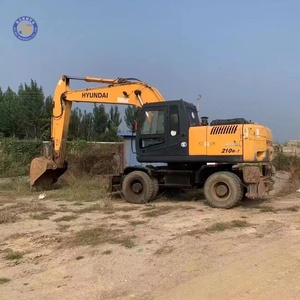 Excavadora Usada en Venta, Excavadora de Ruedas Hyundai 210W-7 de 21 Toneladas, Excavadora de Ruedas 210 220 para Construcción en Venta en Shanghái - Product Image 1