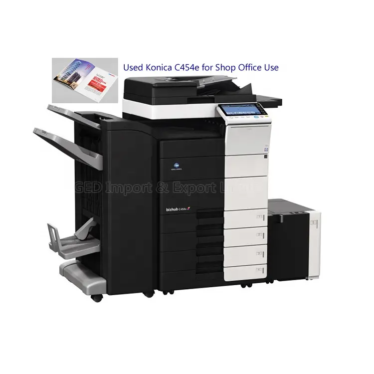 กวางโจว Multicolor เครื่องถ่ายเอกสาร DI A3 + เครื่องพิมพ์การพิมพ์ดิจิตอลกดสำหรับ Konica Minolta BIZHUB C454e เครื่องใช้สำหรับ Office Shop