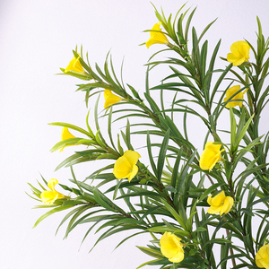 Adelfa de rama grande de 107cm, plantas artificiales, paisaje, decoración del hogar, plantas y vegetación, hojas de tacto Real, adelfa de imitación - Product Image 1