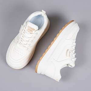 Zapatos Blancos Transpirables de Primavera para <span class=keywords><strong>Mujer</strong></span>, Zapatos Casuales Deportivos y de Ocio con Suela Gruesa y Versátiles - Product Image 5