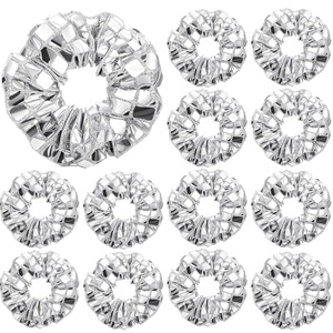 Coleteros <span class=keywords><strong>de</strong></span> Lentejuelas Plateadas Brillantes, Accesorios Metálicos Estilo Disco <span class=keywords><strong>de</strong></span> <span class=keywords><strong>los</strong></span> 80s y 90s, Regalo <span class=keywords><strong>de</strong></span> Cumpleaños, Regalos para Despedida <span class=keywords><strong>de</strong></span> Soltera - Product Image 1