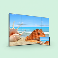Video Wall LCD para TV de 55 Pulgadas, Full HD, 178° de Ángulo de Visión, 8ms de Respuesta Rápida, Retroiluminación LED, para Tiendas Minoristas, Aeropuertos, Lobbies Corporativos