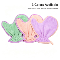 Gant de nettoyage pour pattes d'animaux en microfibre, Gant absorbant pour sécher les animaux, Gant de bain portable de couleur unie pour animaux, Vente en gros
