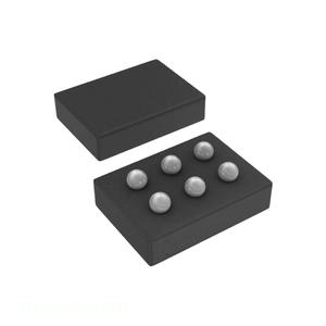 IC REG BUCK 1.26V 500MA 6DSBGA 6 XFBGA, DSBGA ต้นฉบับ TPS62674YFDT การจัดการพลังงาน (PMIC) ส่วนประกอบอิเล็กทรอนิกส์ - Product Image 1