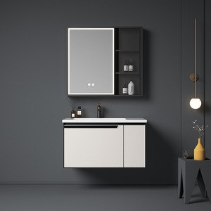 New <b>bathroom</b> <b>cabinet</b> <b>mirror</b> <b>cabinet</b> modern simple ceramic integrated basin <b>bathroom</b> - Product Image 4