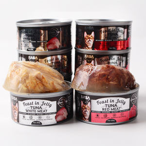 Nourriture humide pour chats, nourriture pour animaux de compagnie, nourriture en conserve, pain de viande, thon, poulet, 85g, vente en gros, repas félin savoureux - Product Image 1