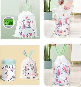 Bolsas de basura pequeñas con cordón de cierre Huamaohengchun 1.1, ideales para diversas áreas del hogar, personalizables. - Product Image 5