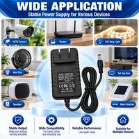 Adaptateur secteur certifié CE FCC OCP 12V 1A, alimentation AC DC 12W 12 volts 1000 mA, chargeur mural pour bande LED, routeur