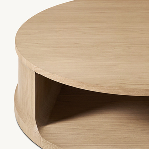 RH Baron Bàn cà phê, sự lựa chọn của vòng hoặc hình chữ nhật thiết kế, hiện đại rắn gỗ Nordic phong cách bảng trong ánh sáng gỗ kết thúc - Product Image 6