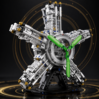 Kit de construction de moteur mécanique à 6 modèles avec pistons et engrenages visibles – Jouet éducatif de construction en blocs