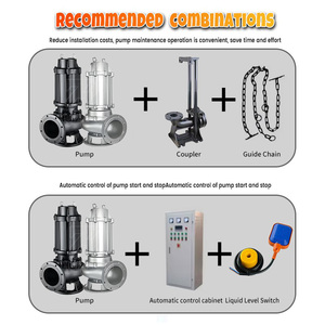 <span class=keywords><strong>Pompe</strong></span> submersible verticale haute performance en acier inoxydable et fonte pour eaux usées et boues, 4 pouces - Product Image 2