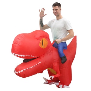 할로윈 파티 T-REX 공룡 의상 하이 퀄리티 재미 있은 용 풍선 거대한 머리 타고 공룡 의상 - Product Image 2