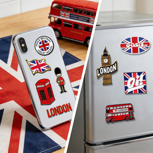 Autocollants de téléphone en métal gravés sur mesure, écologiques, avec couleur et logo personnalisés pour cadeaux promotionnels/souvenirs - Product Image 3