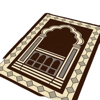 Großhandel moderne Raschel-Gebetsdecke muslimische Anbetungsmatte für Zuhause Außeneinsatz gewebte Technik für Schlafzimmer Gebetsraum