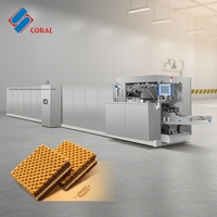 Mesin Pembuat Biskuit Otomatis Kapasitas Besar, Lini Produksi Pemrosesan Pembentukan Kue Gas, Mesin Pembuat Biskuit Wafer