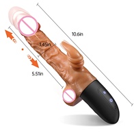 Neuer Automatisch Einziehbarer Starker Vibrations-Stimulationsstab mit Klitoris-Heizfunktion G-Punkt Weiblicher Dildo Vibrator Sexmaschine für Frauen