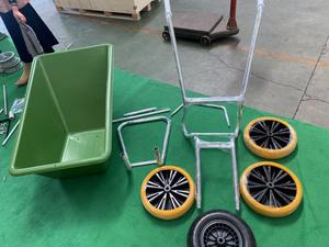 <span class=keywords><strong>Brouette</strong></span> polyvalente Limex 100L avec baignoire <span class=keywords><strong>en</strong></span> nylon et <span class=keywords><strong>PVC</strong></span> et plateau <span class=keywords><strong>en</strong></span> plastique pour roue <span class=keywords><strong>en</strong></span> PE 85L pour un transport pratique des outils - Product Image 3