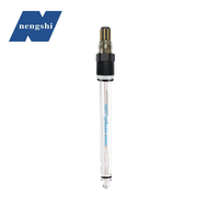 Sonde de pH industrielle en ligne pour la surveillance de l'eau, électrode de capteur de pH avec diaphragme en PTFE, précision de 0,01 pH, plage de température 0-100°C