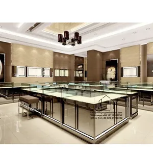 Modern Design Aluminium Glass Showcase Jewelry Display Shop Glass Jewelry Store Furniture