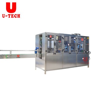 Machine d'embouteillage de capsulage de remplissage d'eau pure automatique de type linéaire 4-4-1 500BPH de bouteille de <span class=keywords><strong>jerrican</strong></span> en plastique de 5 <span class=keywords><strong>litres</strong></span> - Product Image 1