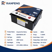 Batterie de stationnement pour camion LiFePO4 25,6V 150Ah 200Ah 300Ah 314Ah, système de démarrage à cycle profond au lithium-ion, kit BMS PV