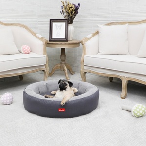 Felpa lavable Gel refrescante de espuma viscoelástica para mascotas perro sofá cama esteras con forma de donut - Product Image 4