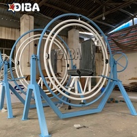 Équipement de parc d'attractions passionnant Portable monté sur remorque électrique adulte jeu Machine gyroscope humain monte à vendre