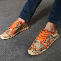 Espadrilles compensées tressées en toile noire pour femme, semelle en jute, mules à plateforme, confortables et légères, style créateur tendance