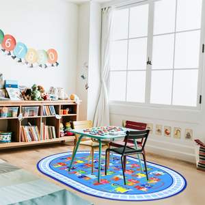 ABC Alphabet Numéros Train <span class=keywords><strong>Route</strong></span> <span class=keywords><strong>Tapis</strong></span> Éducatif sur le Thème <span class=keywords><strong>Tapis</strong></span> de Jeu pour Enfants Jeu Amusant <span class=keywords><strong>Tapis</strong></span> de Zone de Jeu pour Chambre Toddler Classroom - Product Image 1
