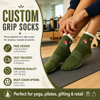 Chaussettes de yoga à volants pour femmes, chaussettes de sport confortables et antidérapantes, chaussettes de Pilates personnalisées, respirantes, évacuant l'humidité, chaussettes d'entraînement avec grip
