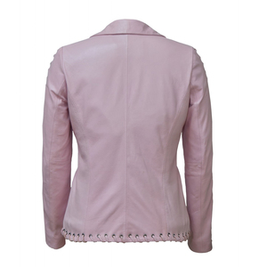Chaquetas de Mujer de Cuero Genuino Transpirables de Nueva Moda, Teñidas Lisas, de Secado Rápido, Ajuste Cómodo, Alta Calidad - Product Image 2