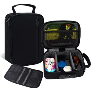 Custom Activated CarbonTravel Odor Proof Storage Case Box Kit Carbon Lined Smell Proof Bag Mini Case Accessories