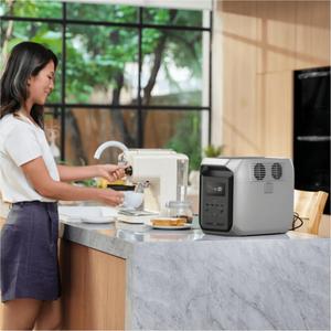 Station d'alimentation portable Delta 3 1500W 1800W 1536Wh avec batterie Lifepo4 1024Wh UPS pour le camping en plein air - Interface USB et fonction de charge - Product Image 3