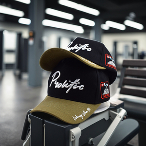 2024 tùy chỉnh thể thao thời trang được trang bị <span class=keywords><strong>Snapback</strong></span> Mũ bóng chày 3D thêu hai tông màu đen tấm màu xanh lá cây vành 5 bảng báo argyle - Product Image 1