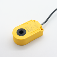 Capteur de proximité inductif annulaire industriel IP67 pour la détection de métaux et de petites billes d'acier, résolution 1 mm, sensibilité réglable