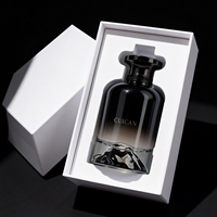 Vente flash - Flacon de parfum noir 30ml 50ml 100ml - Flacon de parfum en verre avec vaporisateur - Flacon de parfum rond personnalisé avec boîte