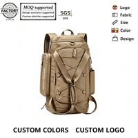 Sac de voyage convertible 4-en-1 en nylon avec fermeture éclair, sac à dos de week-end, sac de sport multifonctionnel imperméable avec compartiment pour ordinateur portable et chaussures