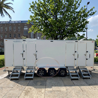 Nouvelles toilettes mobiles portables avec salle de douche Remorque mobile pour une utilisation pratique