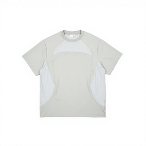 Camiseta de Manga Raglán para Hombre, Diseño Color Block, Corte Regular, Transpirable, Tejido de Punto, 100% Poliéster, Cuello Redondo, Diseño Sólido Informal - Product Image 3