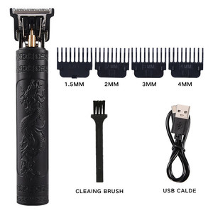 Usb recargable inalámbrico cero Gapped Vintage T9 Trimmer profesional Barbero Máquina para <span class=keywords><strong>cortar</strong></span> cabello <span class=keywords><strong>0</strong></span> <span class=keywords><strong>mm</strong></span> Cabello dorado - Product Image 1