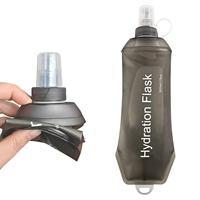 Bouteille d'eau souple pliable en TPU 250ML/500ML, gourde d'hydratation réutilisable pour la randonnée, la course à pied, le cyclisme, le marathon